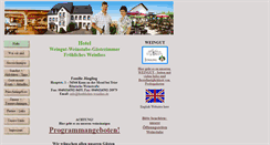 Desktop Screenshot of hotel-froehliches-weinfass.de